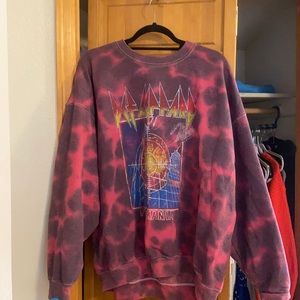 Urban Outfitters Def Leppard Tie-Dye Crewneck